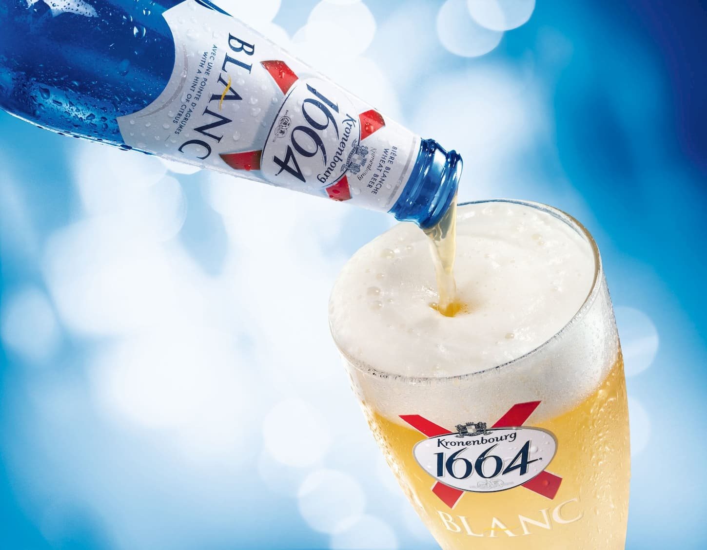 Kronenbourg Beer With Glass